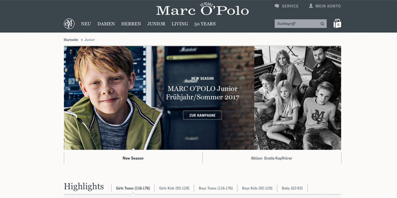 marc O' Polo www seite